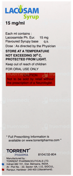 Lacosam Syrup 200Ml Lacosam Syrup 200Ml